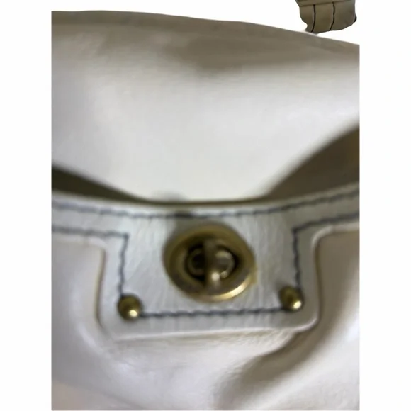 Marc Jacobs Vintage White Leather Handbag Y2k - Picture 3 of 11